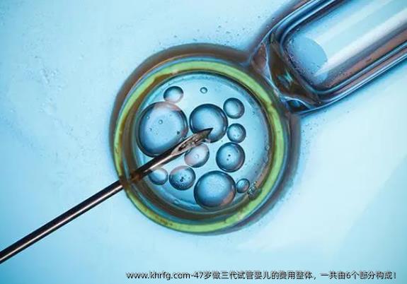 47岁做三代试管婴儿的费用整体，一共由6个部分构成！