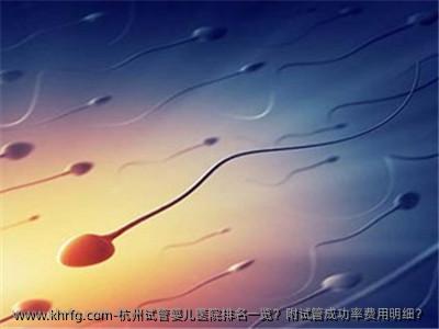 杭州试管婴儿医院排名一览？附试管成功率费用明细？