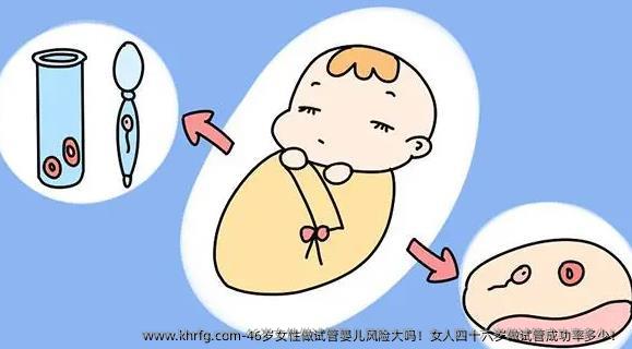 46岁女性做试管婴儿风险大吗！女人四十六岁做试管成功率多少！