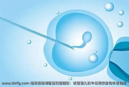 海南慈铭博鳌医院提醒您：试管婴儿前中后期饮食和休息指南