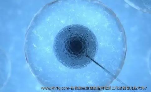 在泰国ek生殖医院可做第三代试管婴儿技术吗？
